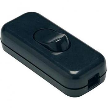 Interruptor pasante aéreo unipolar 2A 250V negro