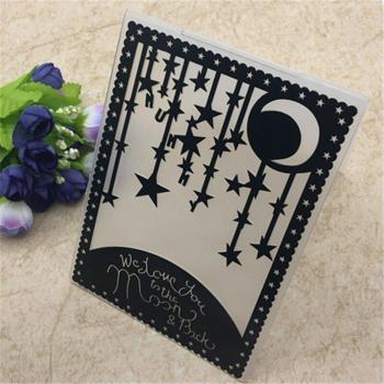 Étoile Nocturne – Carton Gaufré à Colorier en Plastique