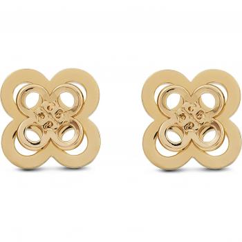 Kira Clover Gold Tone Earrings