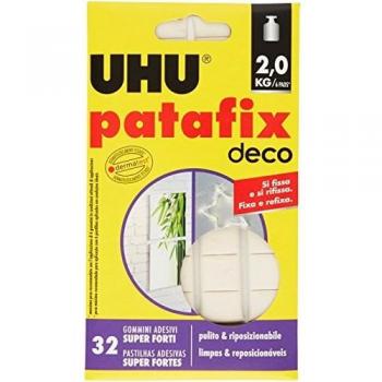 Colla adesiva rimovibile UHU Patafix, resistenza fino a 2 kg, confezione da 12 rotoli