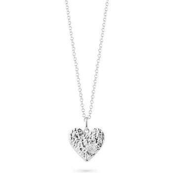 Radiant - Collar Cuore de plata plateado
