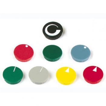 LID FOR 15mm BUTTON RED LINE WHITE DETAIL