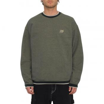 Volcom Sudadera Gris Unisex Sin Capucha