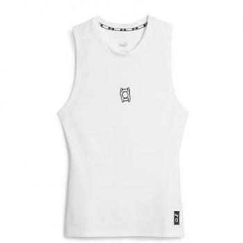Puma Hoops Team Baselayer Canotta Intima Bianca