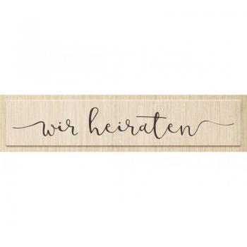 Heyda Motivstempel 'wir heiraten' 10,5x1,5cm