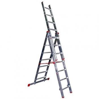 Scala Alu Step Up Triplice 3x9 gradini 5,33mt