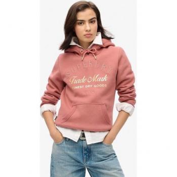 Sudadera mujer con logotipo metálico Superdry Luxe y capucha