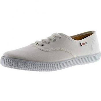Chaussures de Tennis Victoria 1915 Anglaise pour Femme en Toile Blanche, Taille 41