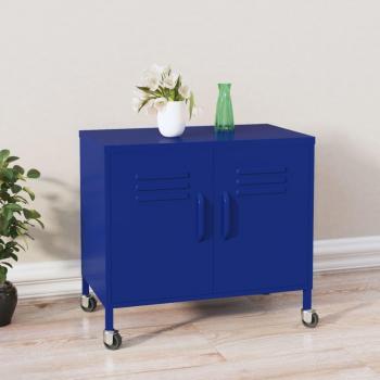 Storage Cabinet Navy Blue 60x35x56 cm Steel vidaXL