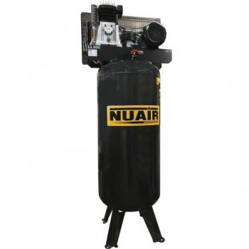 Compresseur à air vertical 4CV 3kW 400V Triphasé 10 bar bi-étagés cylindre fonte B3800B/4FTV/200 Nuair