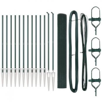 Recinzione con Pali Verde 1,4 m × 25 m – Vidaxl