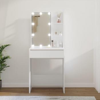 VidaXL Tocador con LED blanco 60x40x140 cm