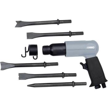 Martello pneumatico G‑475 con set scalpelli 175 mm e valigetta in plastica