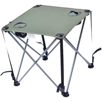 Mesa de Playa Plegable con Soporte para Bebidas