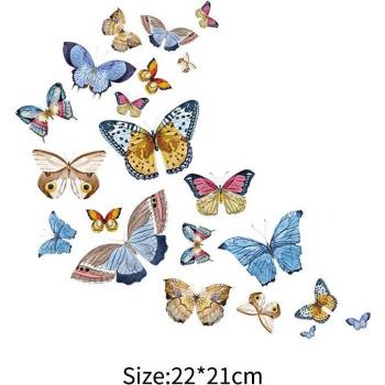 Non-Toxic Butterfly Heat Transfer Patches for Kids