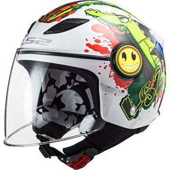 LS2 OF602 Funny Croco Casco Jet para niños
