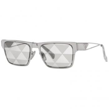 Prada PR 71ZS 1BC08V Lunettes de soleil homme – Couleur argentée – 56 mm