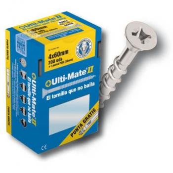 Caja industrial de 200 tornillos zincados de alto rendimiento para madera (4.5x25 mm)