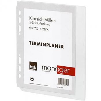 BSB Grußkarten neu in 2024 - Terminplaner-Einlage - A5 - KLARSICHTHÜLLEN MANAGER