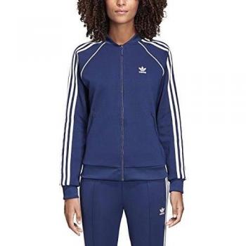GIACCA DONNA ADIDAS DV2633 BLU BIANCO TRACK SST