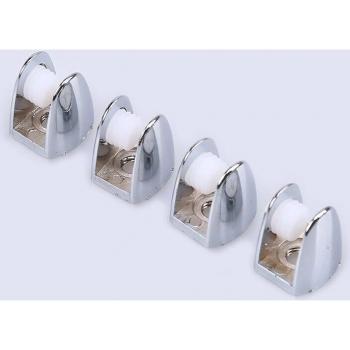 4-Piece Half Round Glass Holder Brackets