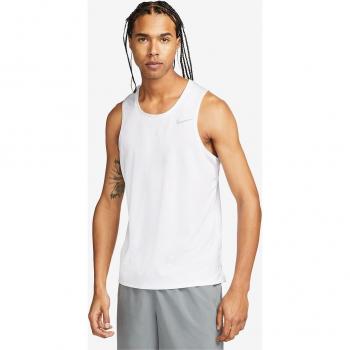 Nike Dri-Fit Miler Men's Tank Top - White - Extra Large