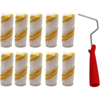 Painting Roller Brush Kit, 4-Inch with Roller Covers, 11 Pieces