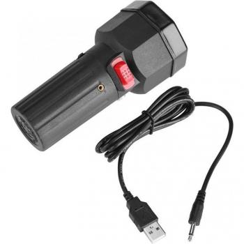 Moteur moteur de grill 5 V – Structure solide, support BBQ & rôti, fil USB Boost noir