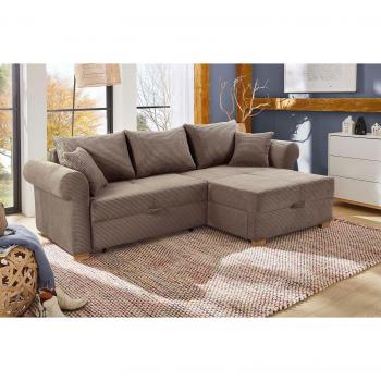 Ecksofa List von Jockenhöfer Gruppe, grau mit Ottomane