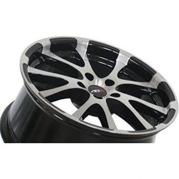 X Ruedas Abu ABU1 8 x 18 ET35 LK 5 x 112 Negro 18 pulgadas EM 2016 aluminio Llantas Audi Seat Skoda VW