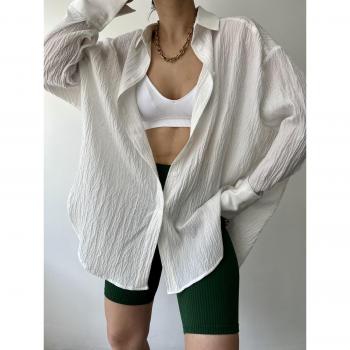 Mai Durres Camicia Oversize Alb M/L