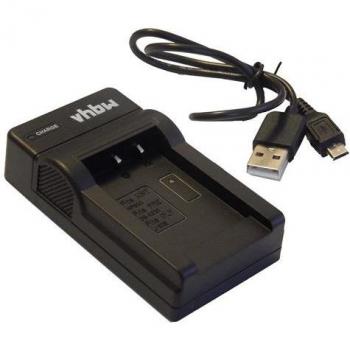 Chargeur de batterie VHbw – compatible JVC GR‑D450EG, GR‑D270, action cam
