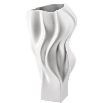 Glasvase Rosenthal 40 cm – Weiße Blasen