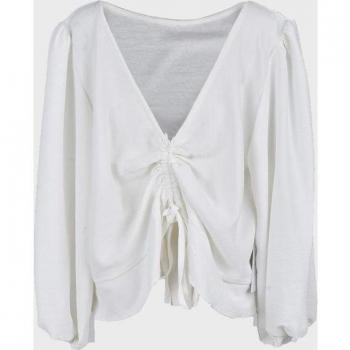 La Ormiga - Blusa de niña de manga larga lisa