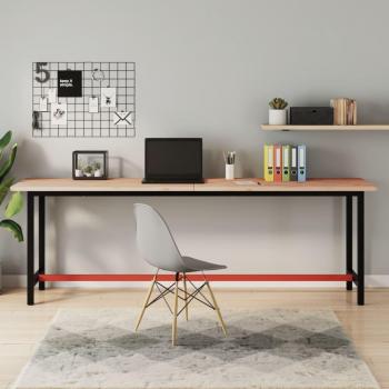 Desk Top 220x55x2.5 cm Solid Beech wood VidaXL