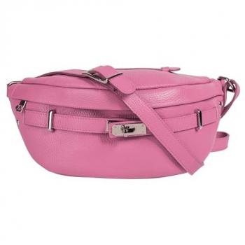 Samantha Look Gürteltasche, pink, echt Leder, Made in Italy