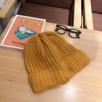 Thick Knit Oversized Beanie Hat