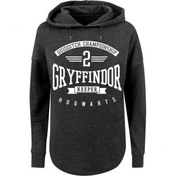 F4NT4STIC Damen‑Kapuzenpullover “Gryffindor Keeper” – 1‑teil, XS grau Charcoal