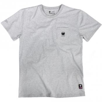 Chemise à manches courtes Merlin Walton avec poche en gris (M)
