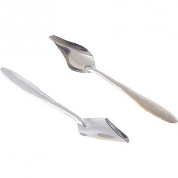 Ensemble de cuillères pour oiseaux en acier inoxydable - 2 pièces