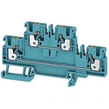 Weidmüller Doppelstock-Durchgangsklemme A2T 2.5 BL 1547620000 Blau 50 St