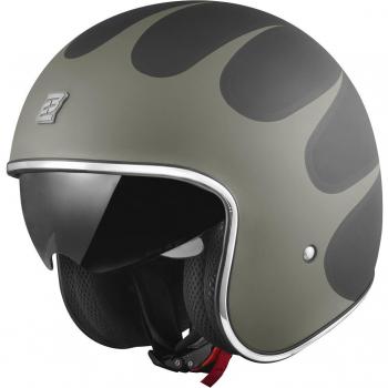 Casco Bogotto V537 Jet Verde L Nero