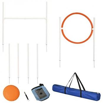 Pawhut Dog Agility Equipment Obedience Training Set for Dogs - Multicoloured