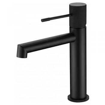 Robinet de salle de bain monoplace, lavabos, chaud/froid, couleur noire mate