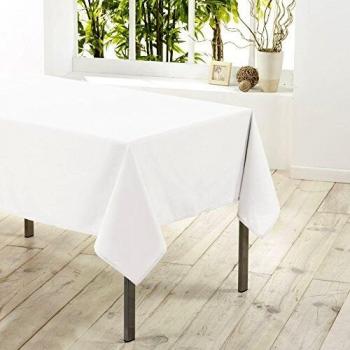 Doceur Table Cover 140x250 Plain Polyester White