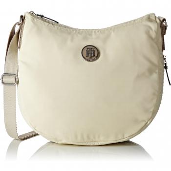 Borsa Donna Hobo Tommy Hilfiger Beige Sporty Unica