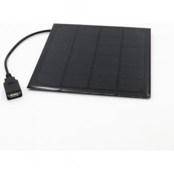 6V 3W Solar Cell Charger with 30cm Cable and USB Output