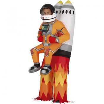 Disfraz Hinchable Cohete con Astronauta Adulto Fiestas Guirca S.L G88693