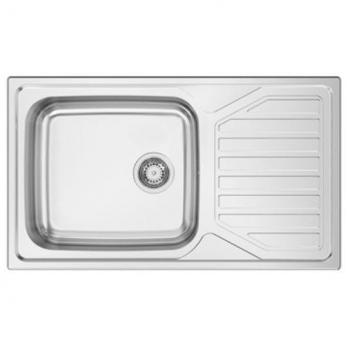 Lava-louça encastrar polido Rodi - Okio Plus 103, 1 cuba, dimensões 860x500 mm, com válvula e sifão incluídos