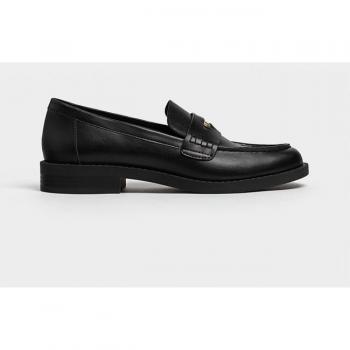 Stradivarius Penny Loafers in Black (Size 3)